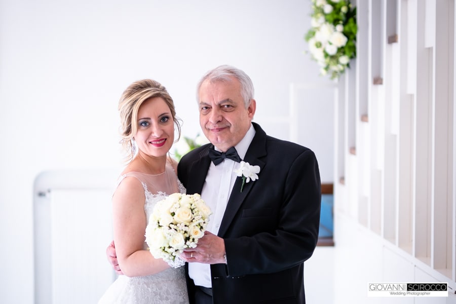 Sposa con il papà