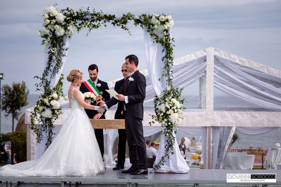 Matrimonio vista mare