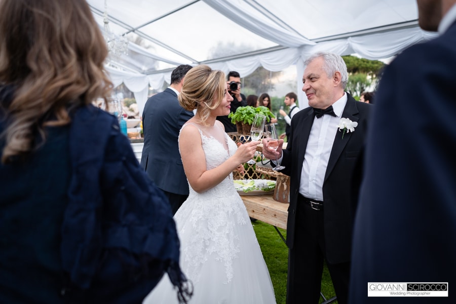 Brindisi della Sposa con il papà